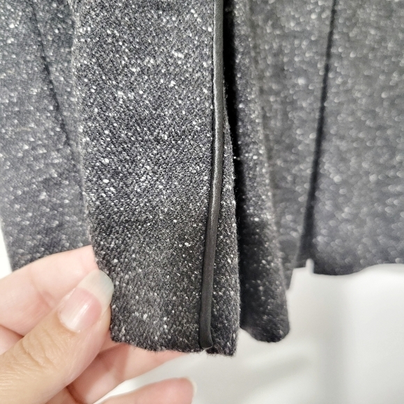 Semantiks Gray Speckled Wool Blend Pleated Skirt Size 12 - Picture 7 of 9